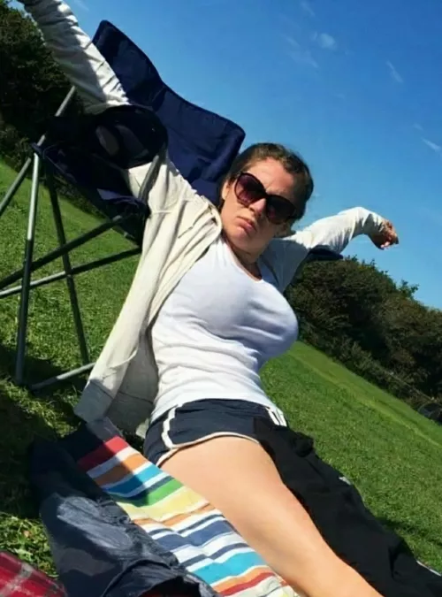 She caught you staring at them...