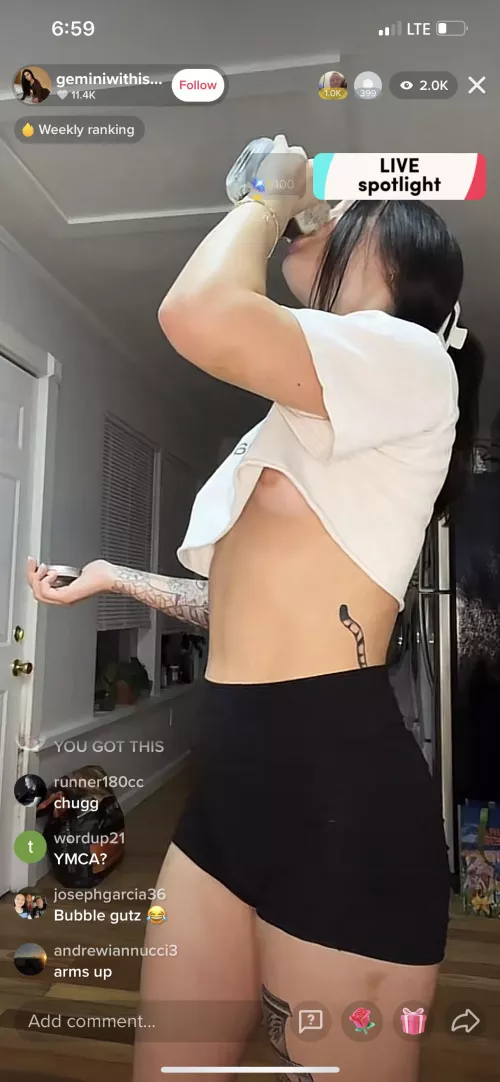 She doesn’t show but caught her ass slippin. @geminiwithissues