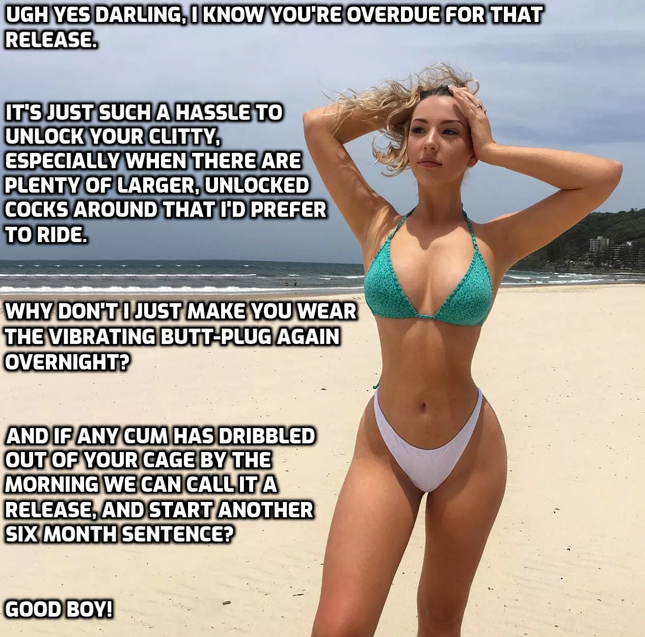 She gets lazy sometimes.