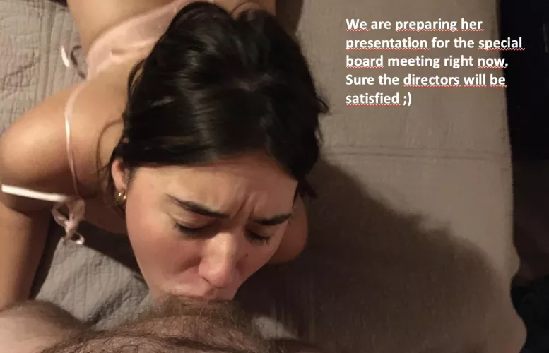 She had long hours at the office