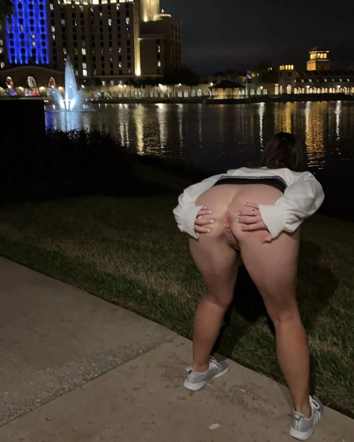 She keeps her self nice and smooth just incase we find ourselves in a good public spot