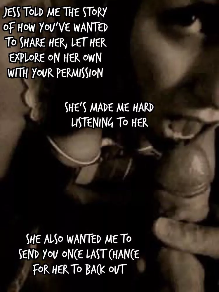 She knew you didn’t have second thoughts, but loved the tease…