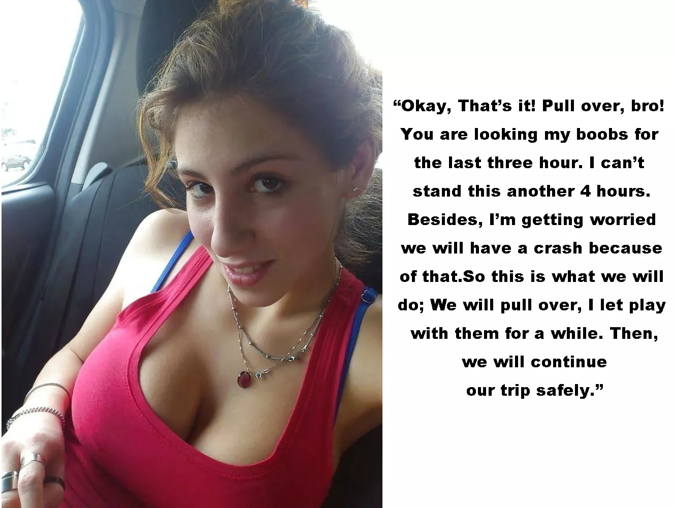 She let more than play with her tits