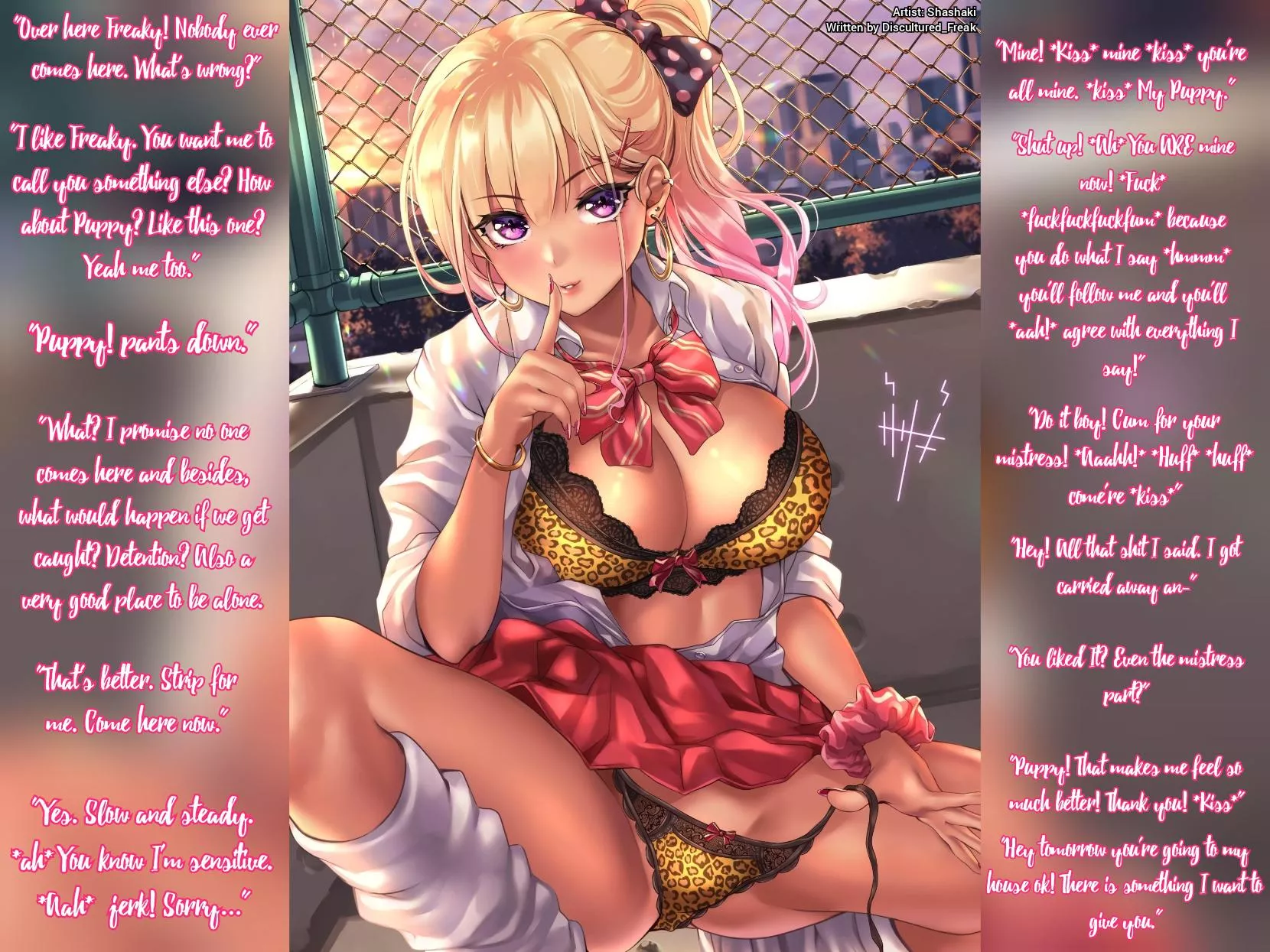 She likes the freaks part 2 [pet play] [femdom] [possessive] [vaginal] [Bully] [enemies to lovers] [F4M]