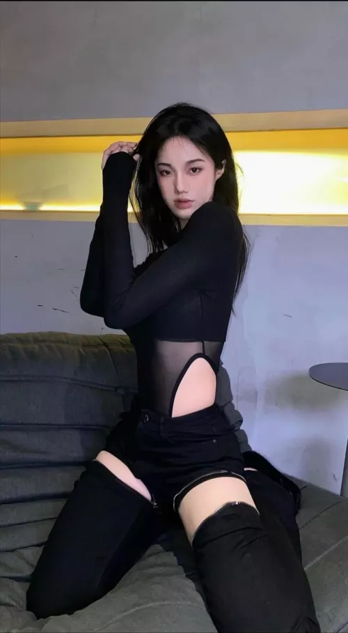 She looks like an action hero.