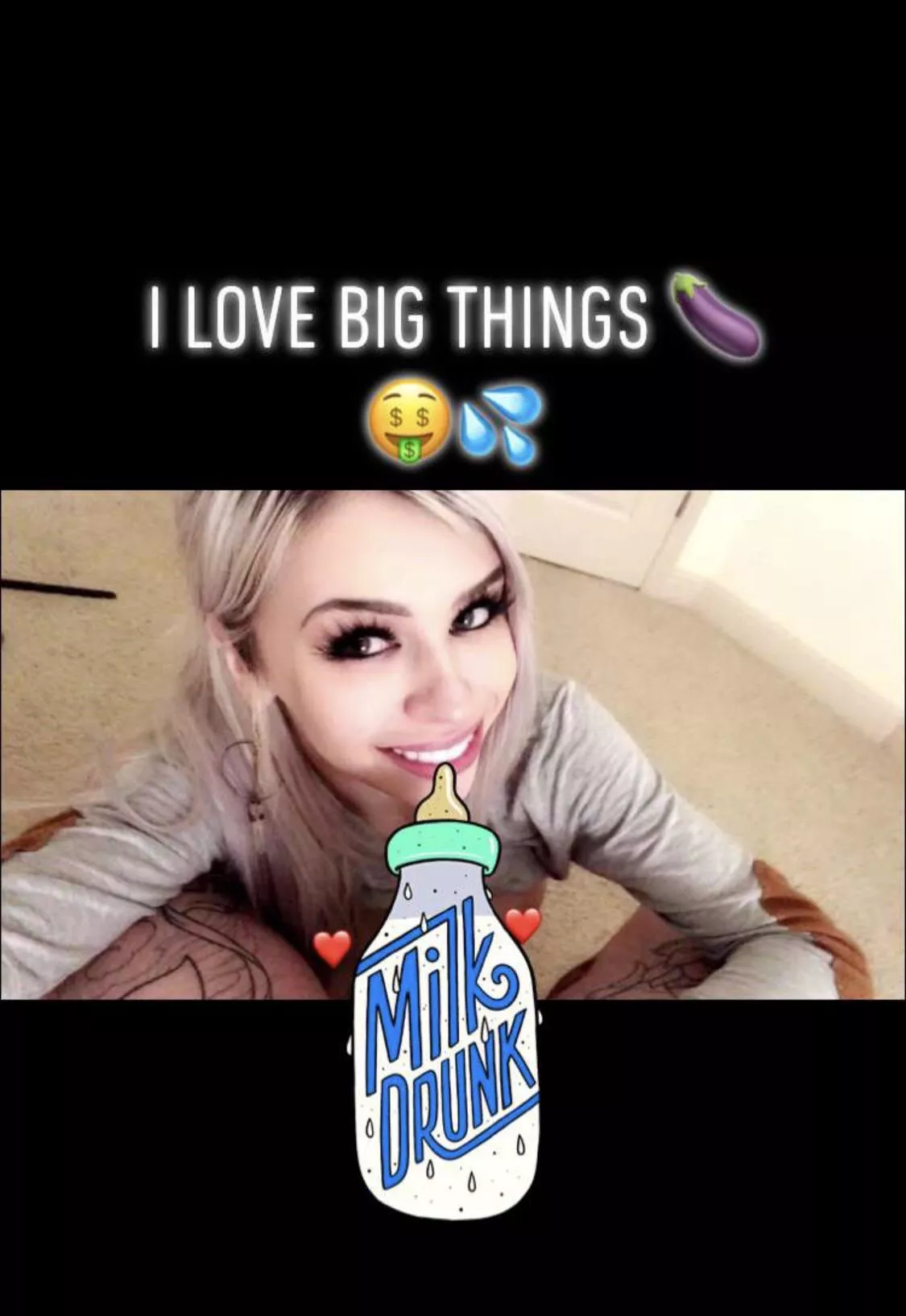 She loves big things, wish is why her content is so hugely disappointing.... also the guy isn’t even big...