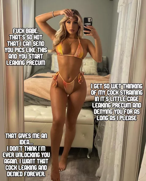 She loves seeing you horny and denied. She loves seeing you horny and denied.