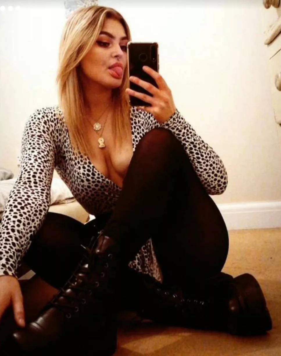 She loves showing off She loves showing off