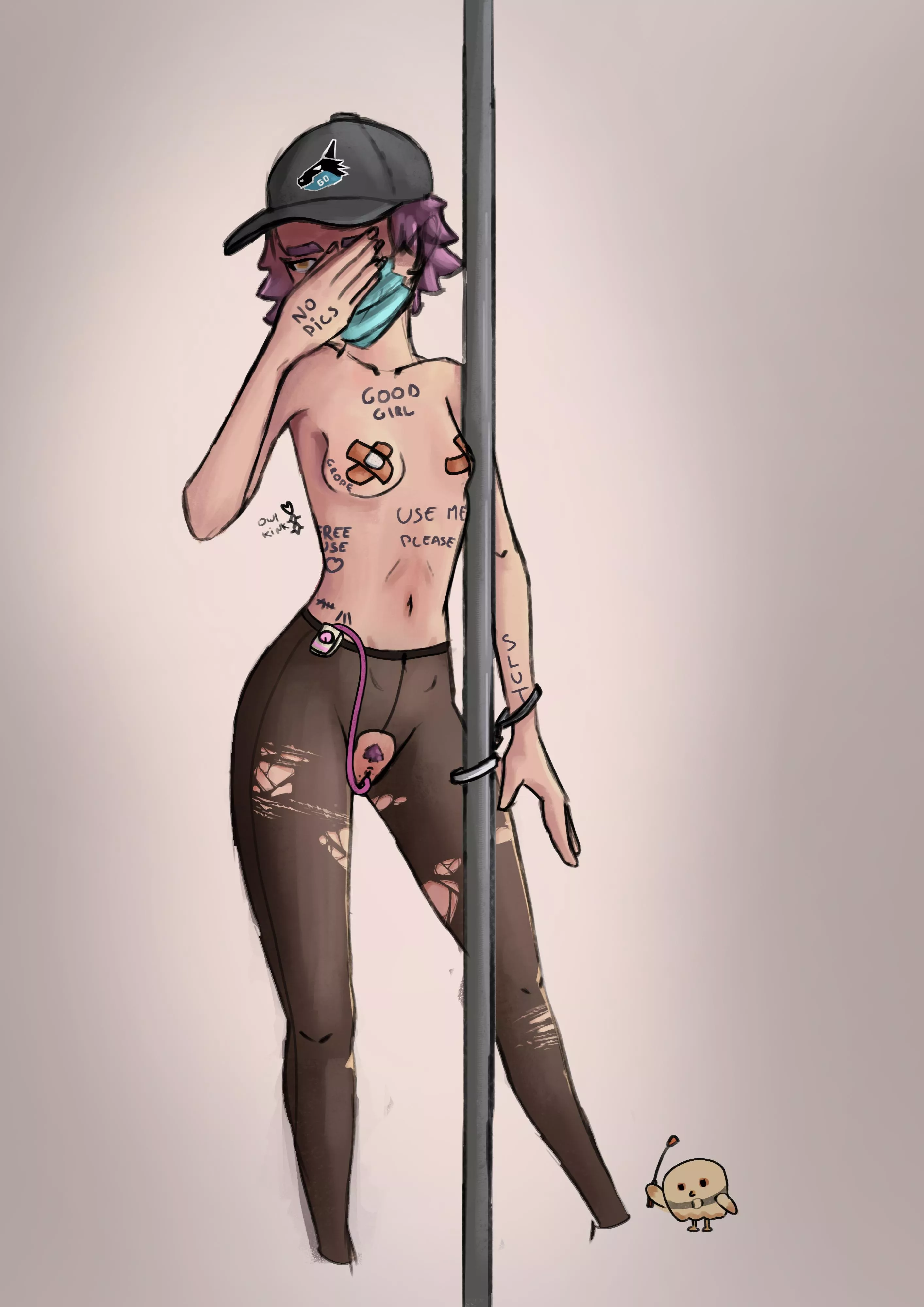 She loves to get groped and used in public transports....