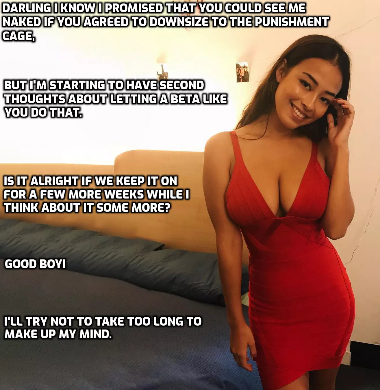 She loves toying with you. She loves toying with you.