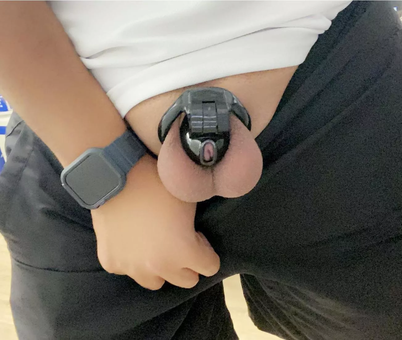 She made me lock up when I met her parents for the first time