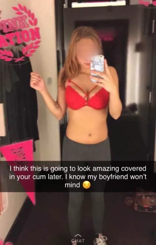 She tells me she’s going lingerie shopping, but the outfit isn’t for me to enjoy.