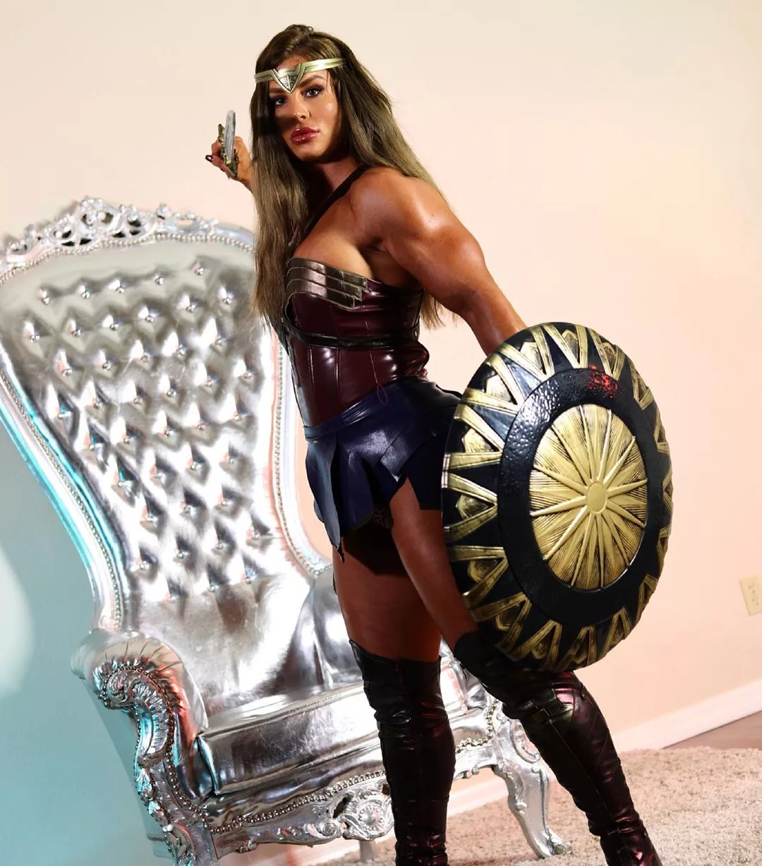 Sheena Wrestler as Wonder Woman
