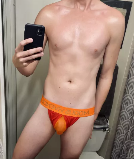 Sheer jockstraps are extra sexy 🔥