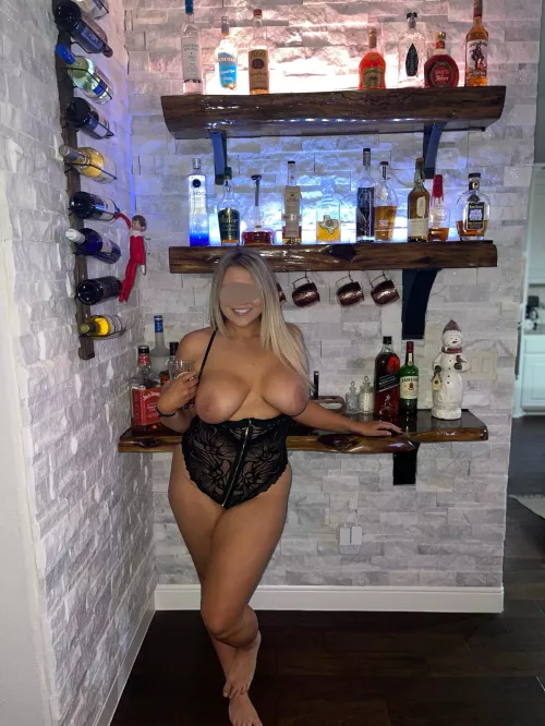 She’ll pour you a drink and then let you fuck her