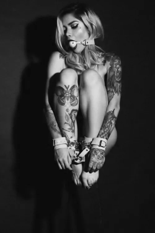 She's a little bit tied up