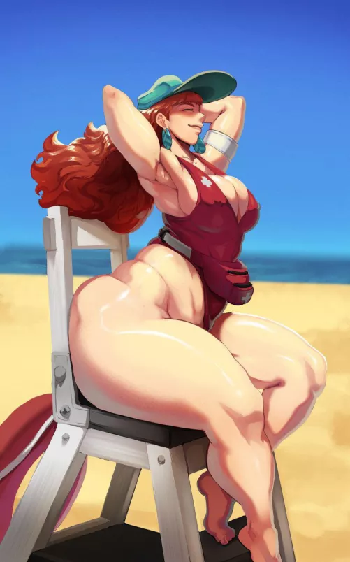 She’s a Thicc lifeguard.