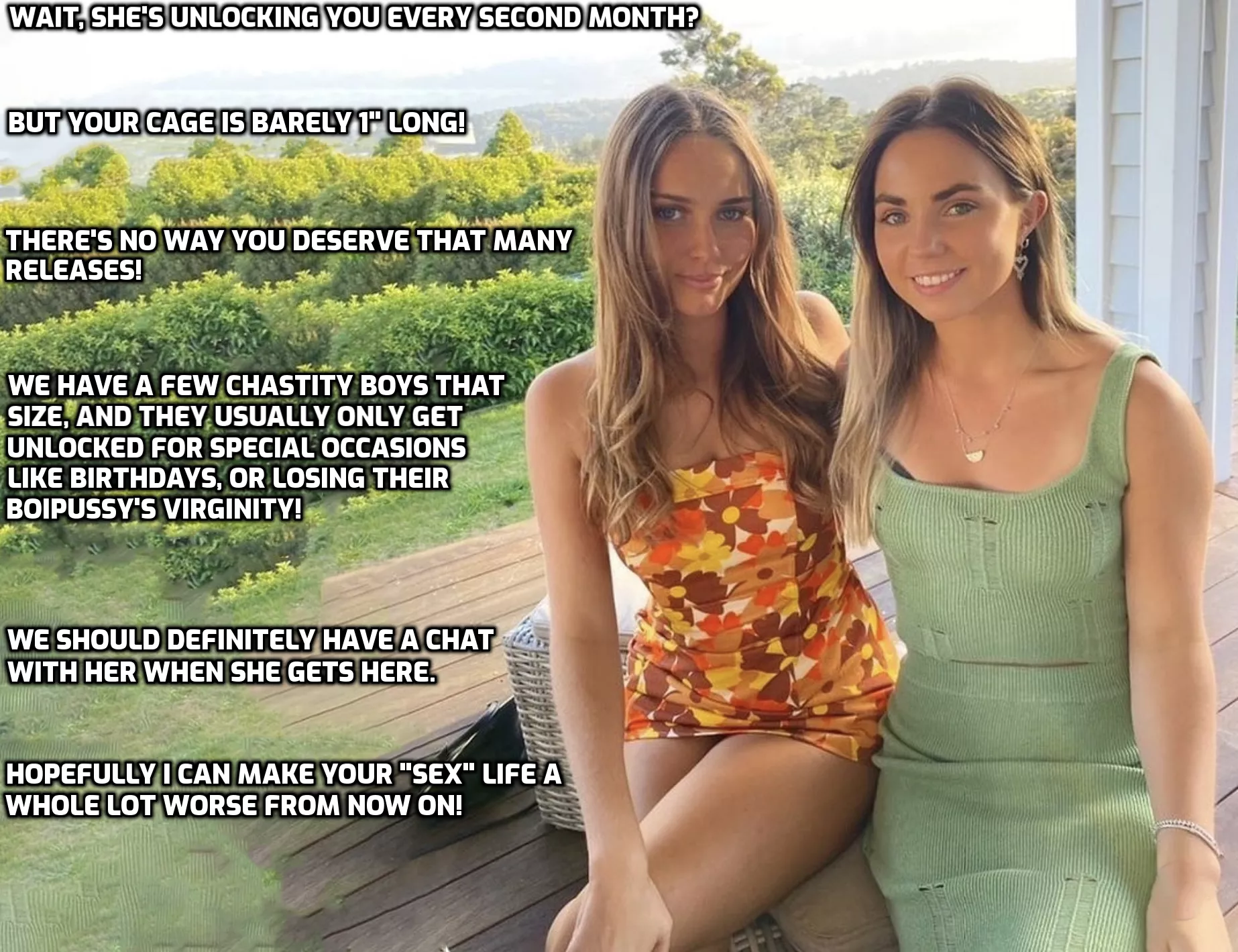 She's going to make things much worse for you. She's going to make things much worse for you.