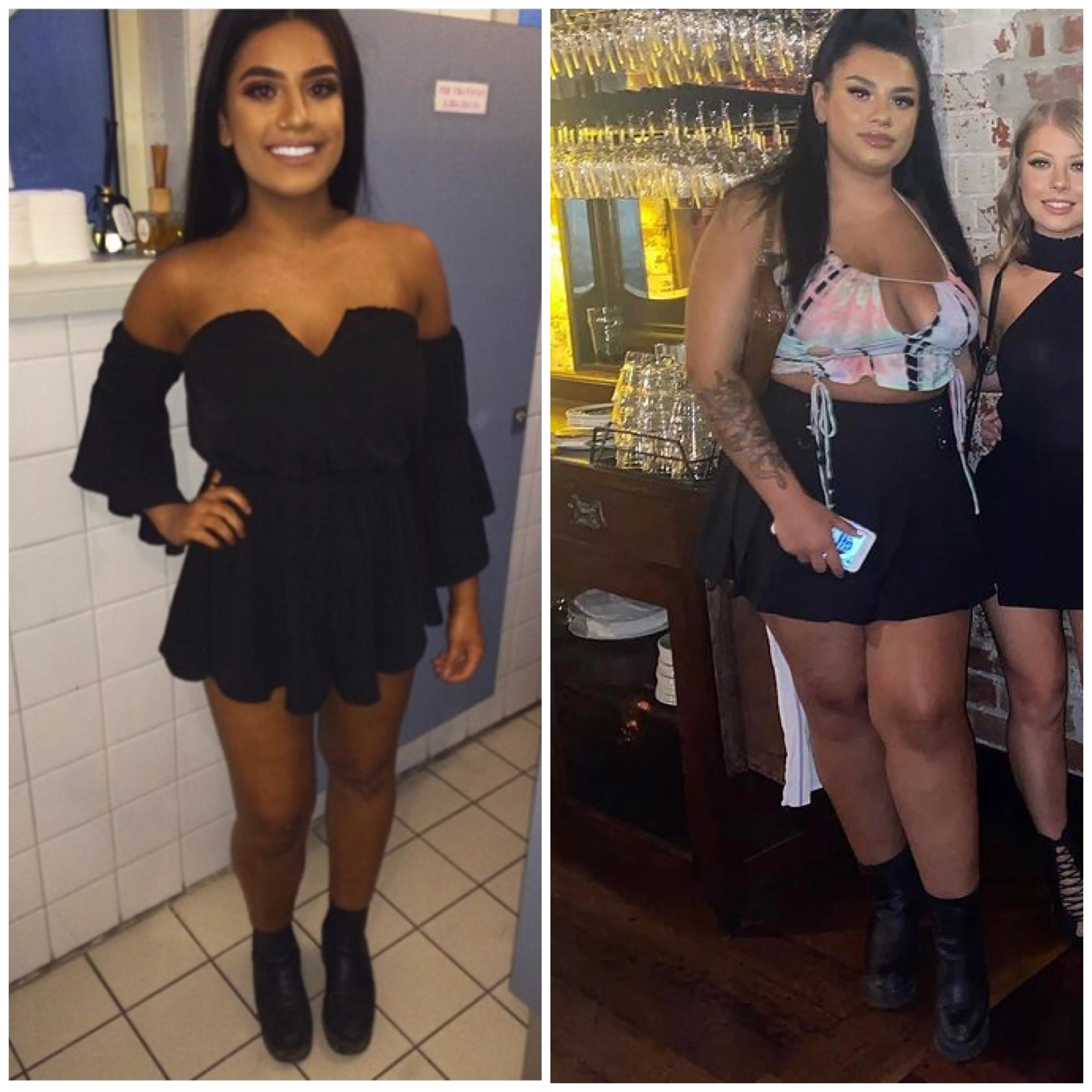 shes hot in both but woww 😍 to the after shes hot in both but woww 😍 to the after