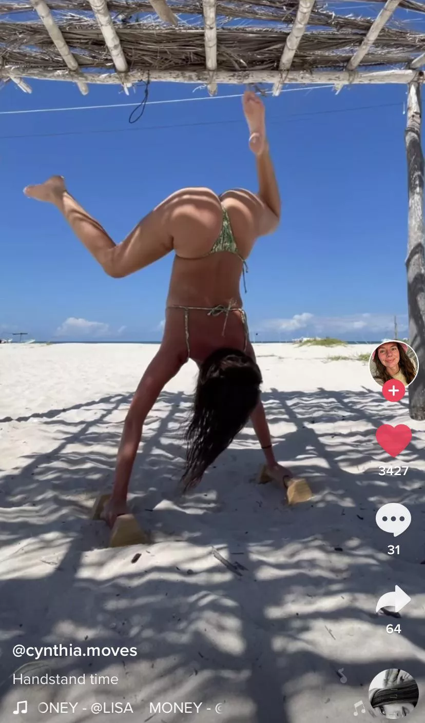 She’s just showing off