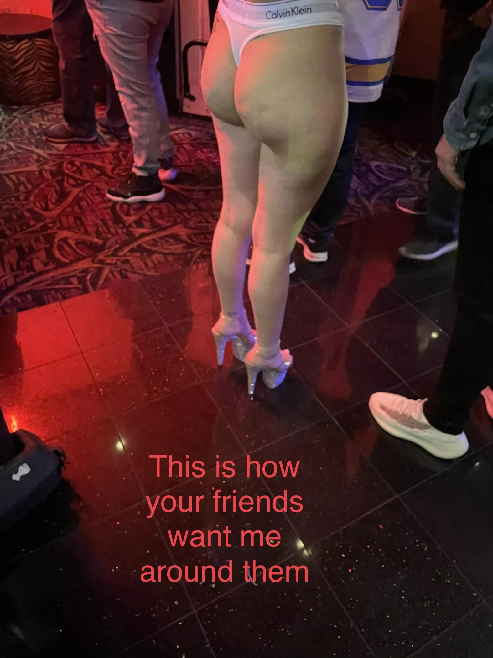 She’s showing out tonight for sure