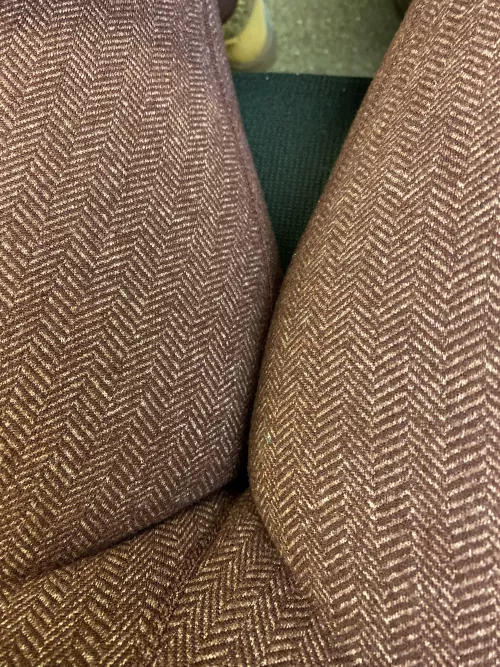 She’s warm and cozy at work today.