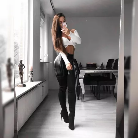 shiny with thigh highs shiny with thigh highs