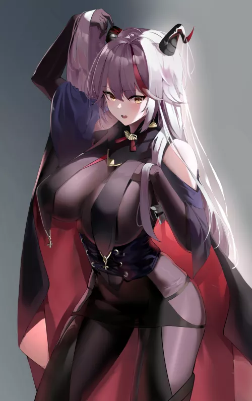 Shkikkan-sama, you're not going to see another girl are you? (SMS Ägir, Azur Lane, Ironblood Faction)