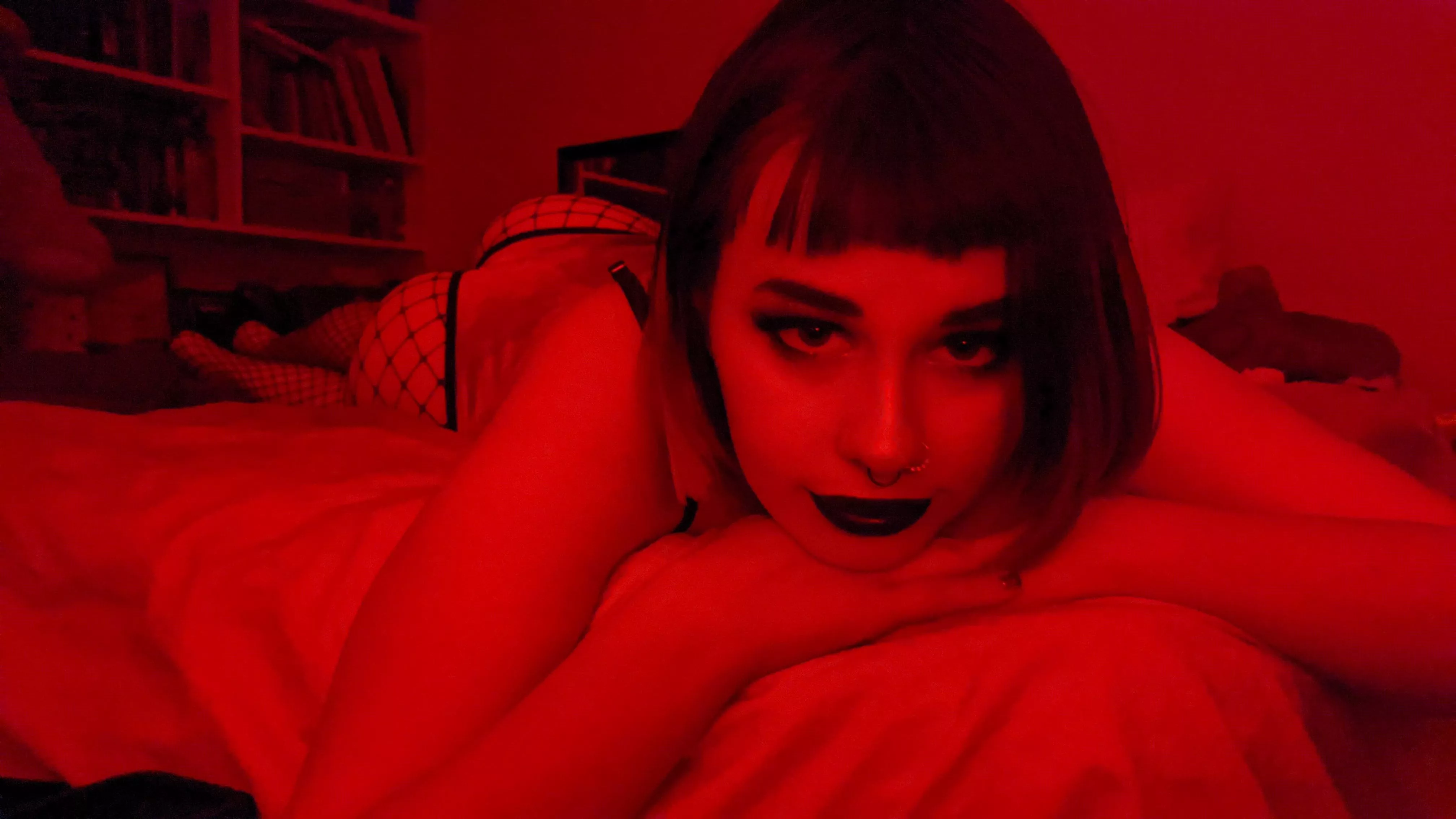 Shorts and fishnets are the best combo