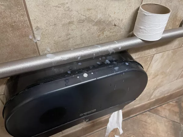 Shot a little to hard