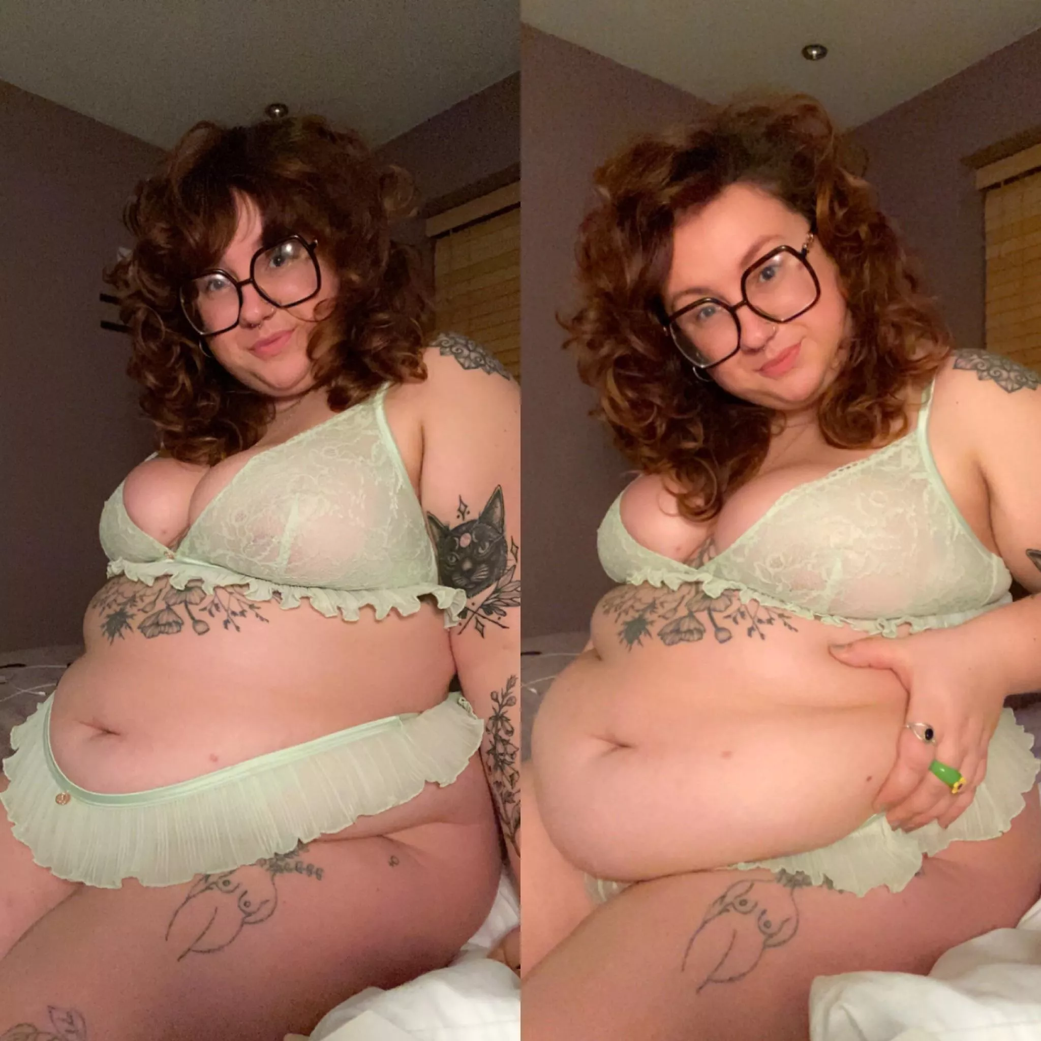 should i make it my next goal for my belly to hide my panties completely? 🥵