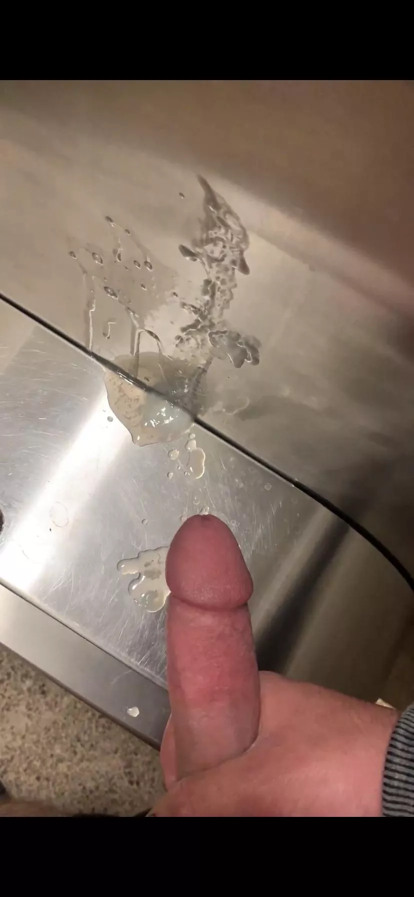 Cumming in the bathroom