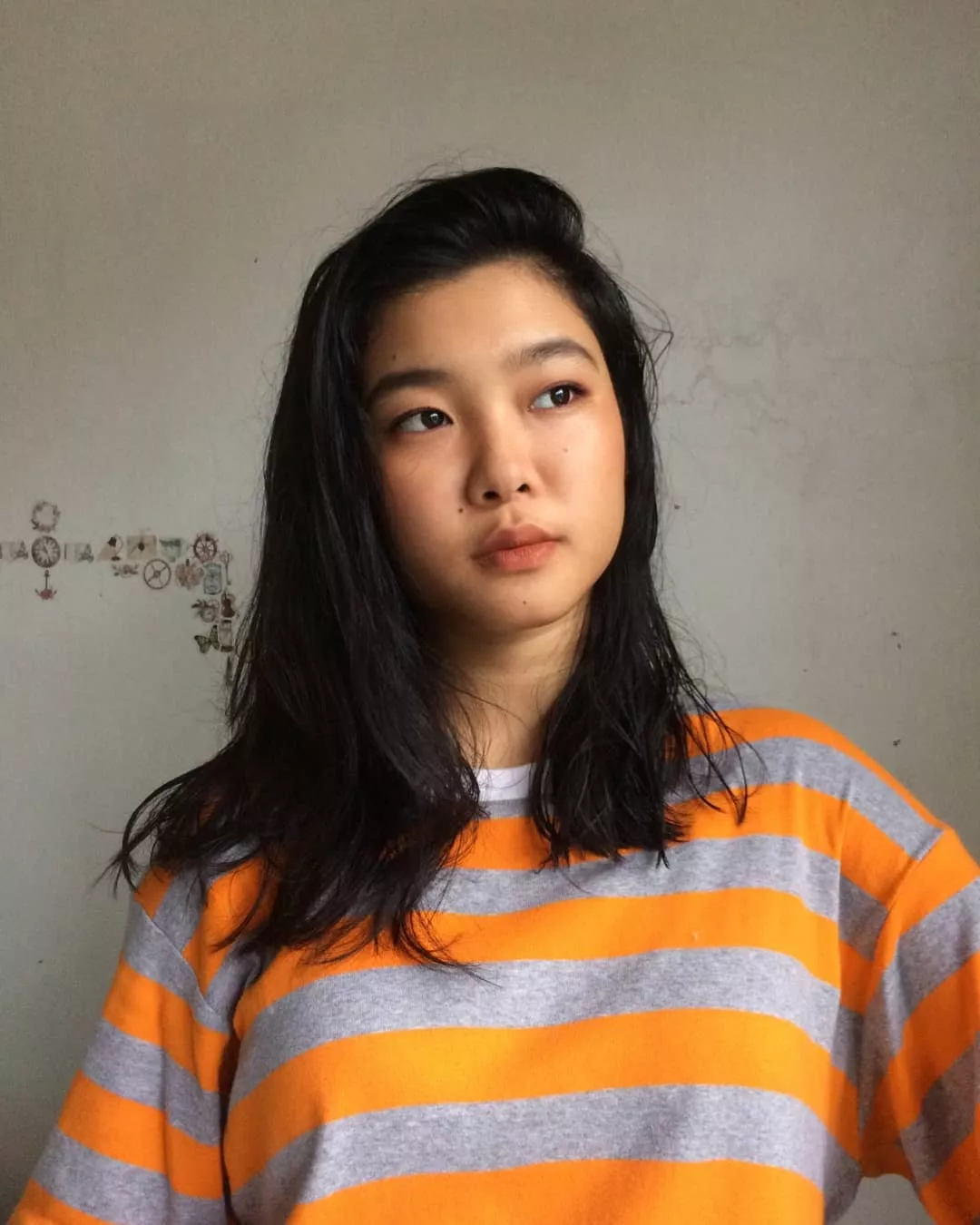 Should I start wearing more orange? I'm not sure how I felt about this shirt?