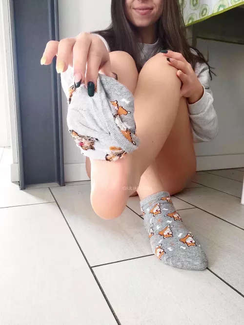 Should I take them off? Should I take them off?