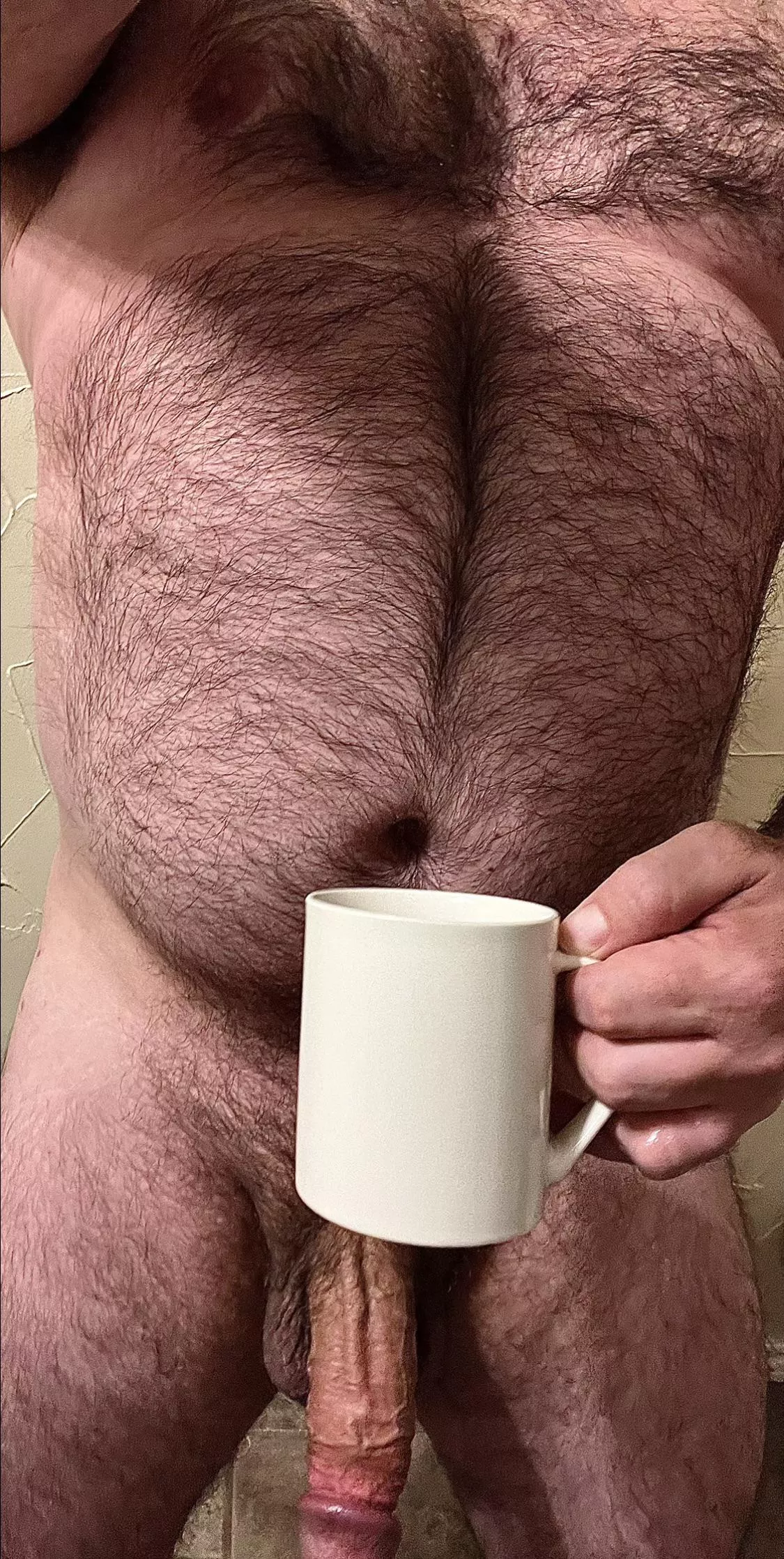 Shoveling snow for over an hour is cold AF! I need to get warm quick, this hot beverage is a start…