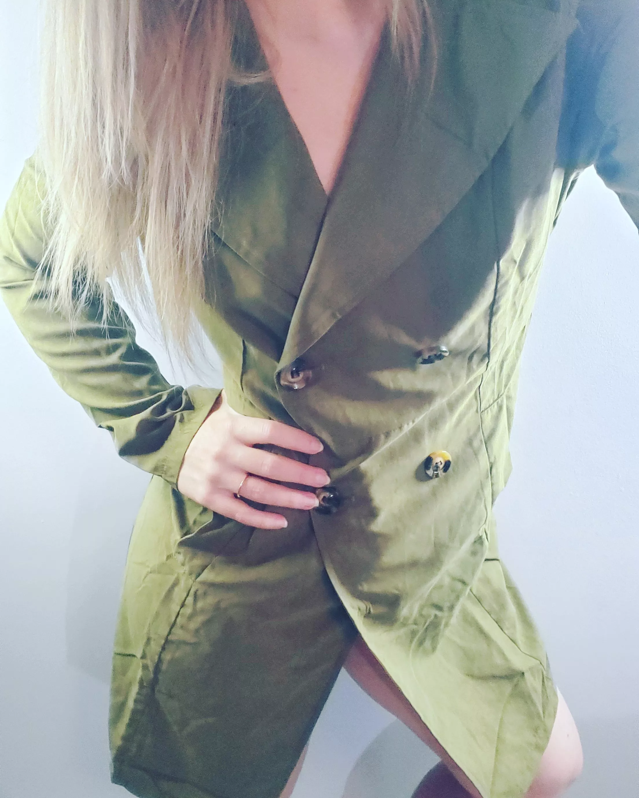 Show up at your door with only this jacket on... what's next daddy...?