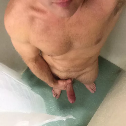 Showering at the gym