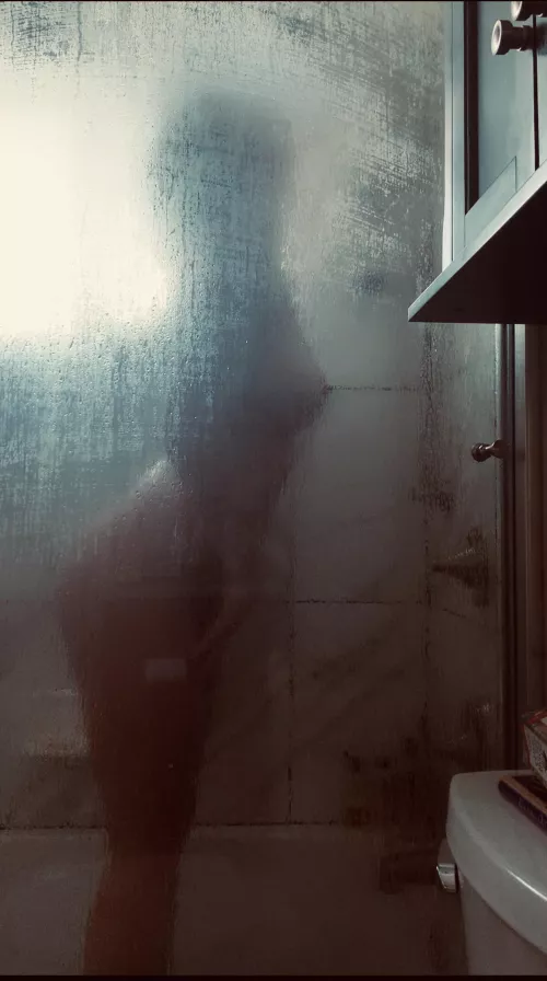 Showers with glass best place to press your ass