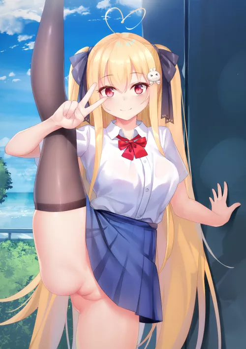 Showing her leg pose day Showing her leg pose day