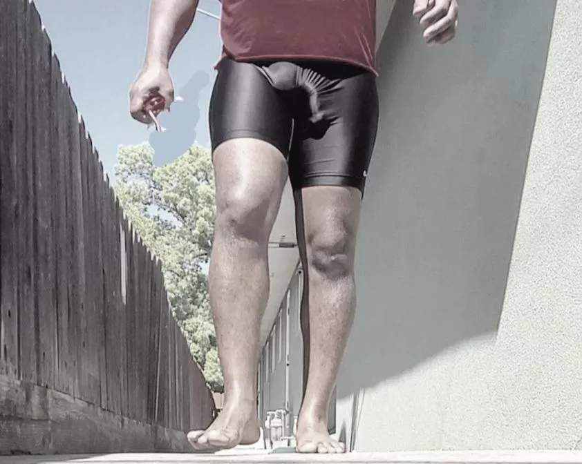Showing My Cock and Balls In Shiny Spandex Showing My Cock and Balls In Shiny Spandex