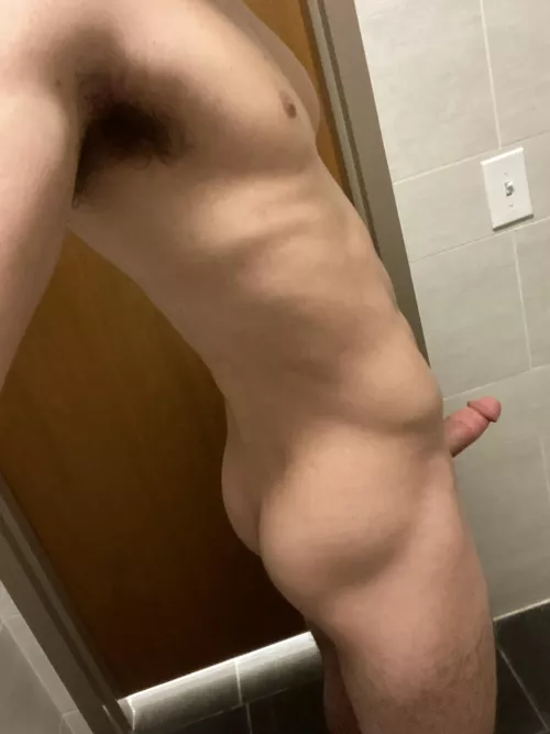 Showing off ass