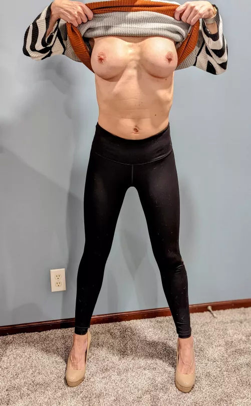 Showing off her new sweater, thoughts???