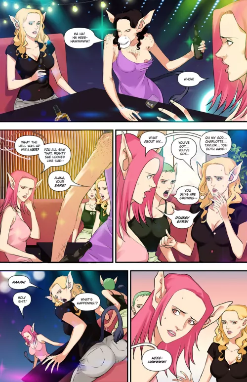 Showing They're Asses? (donkey TF, anthro, furry, tail growth) [comic preview]