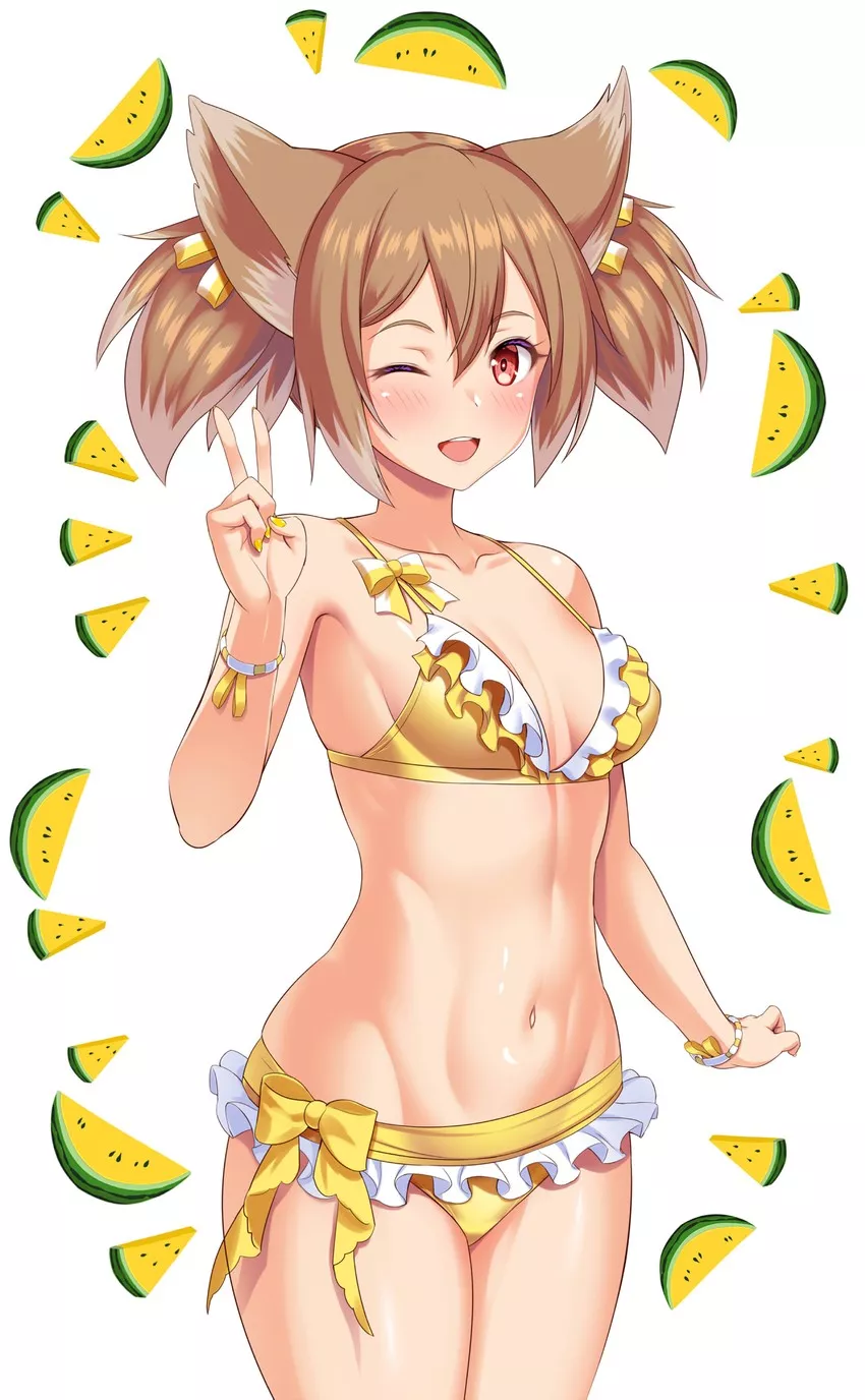 Showing you her new bikini. Do you like it? Showing you her new bikini. Do you like it?