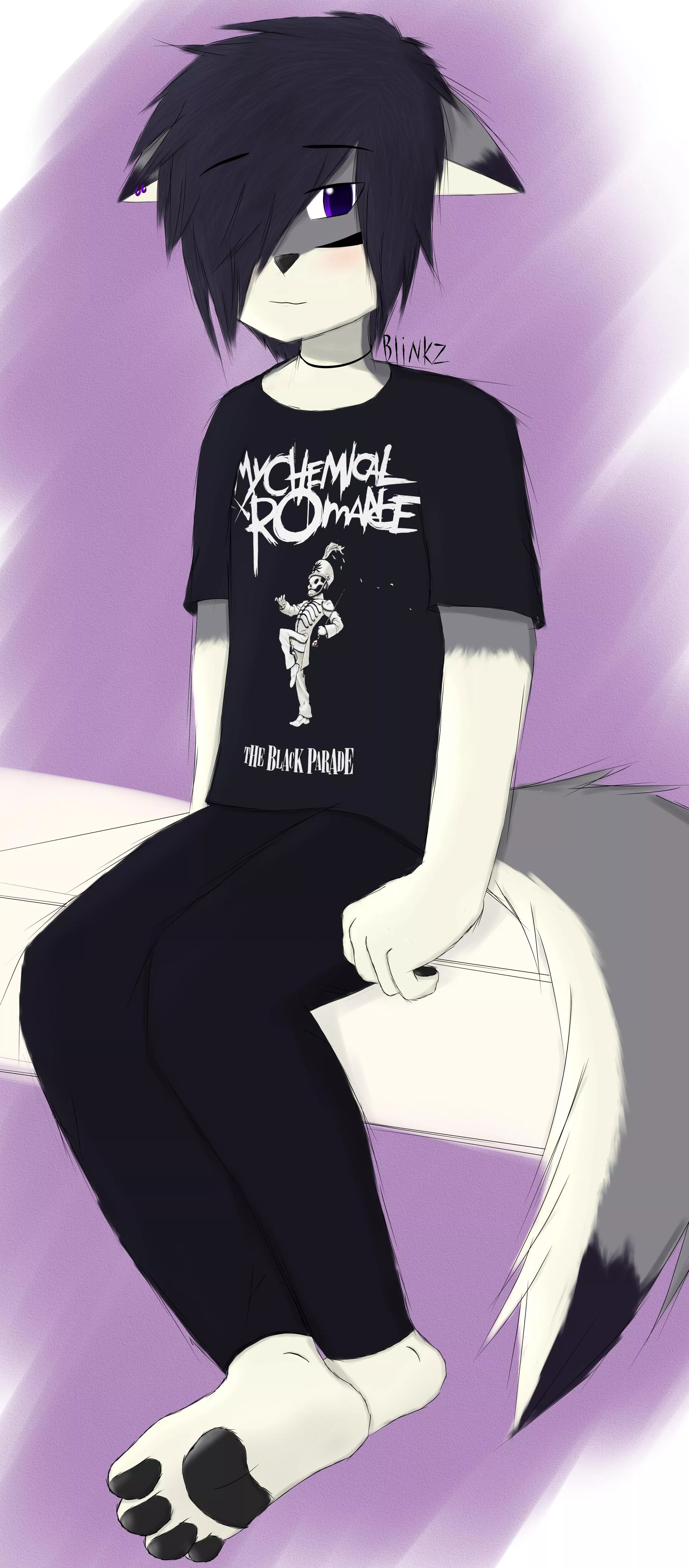 Shy Fox Boy :3 (art by me @Blinkz_Fox)