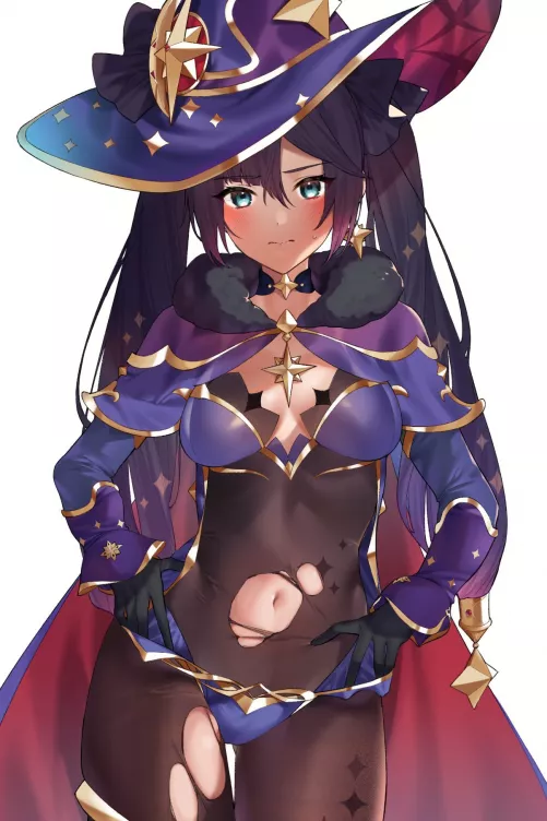 Shy Mona [Genshin Impact] by (ONMO37)