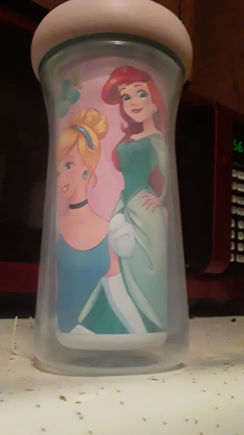 (Silly) What are the princess on my sippy cup thinking?