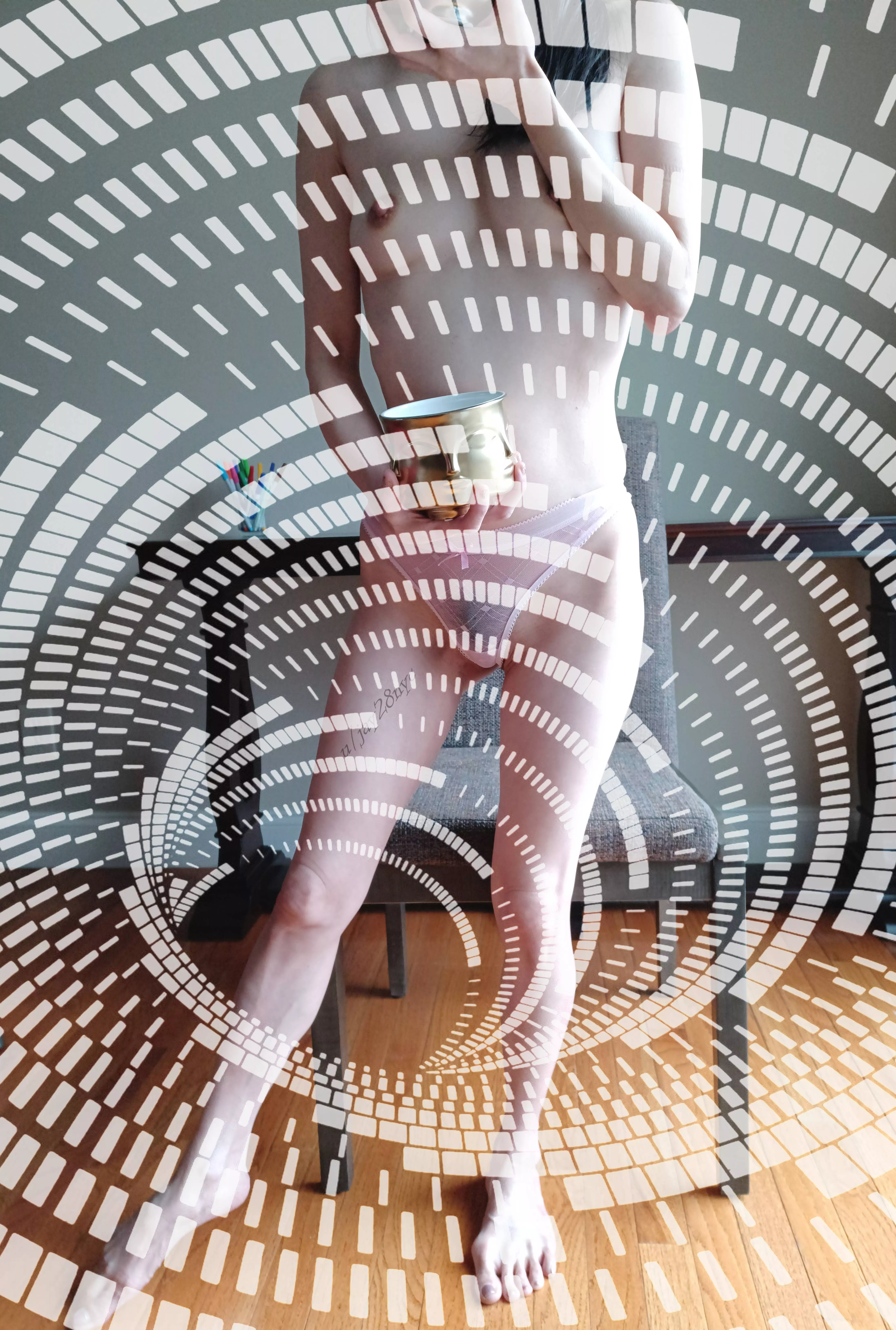 Silver and Gold with spiral-I love how this turned out (F) [OC]