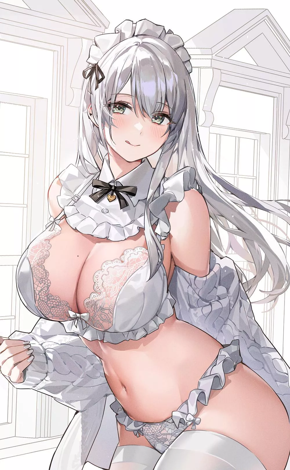 Silver Lingerie Maid [Original]