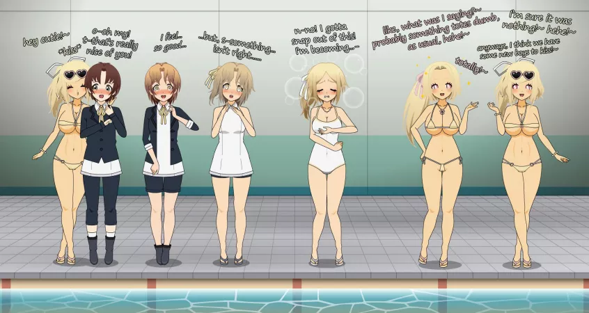 Simple Bimbo Virus TG TF (Kisekae, MTF, Mental Changes/Hypnosis, Human->Bimbo)